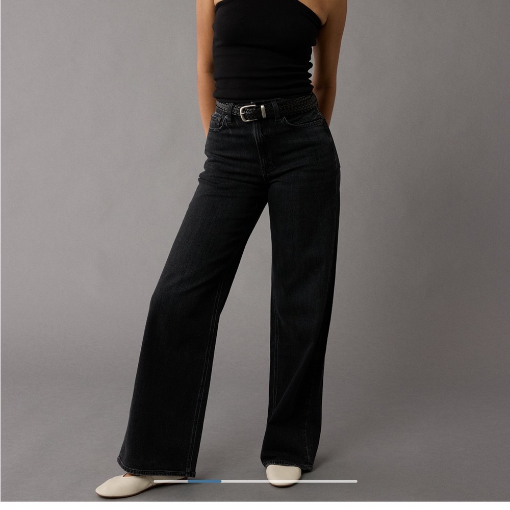 AE Dreamy Drape Stretch Curvy Super High Waisted denim jeans